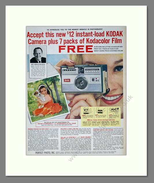 Kodak - Instamatic. Vintage Advert 1964 (ref AD303093)