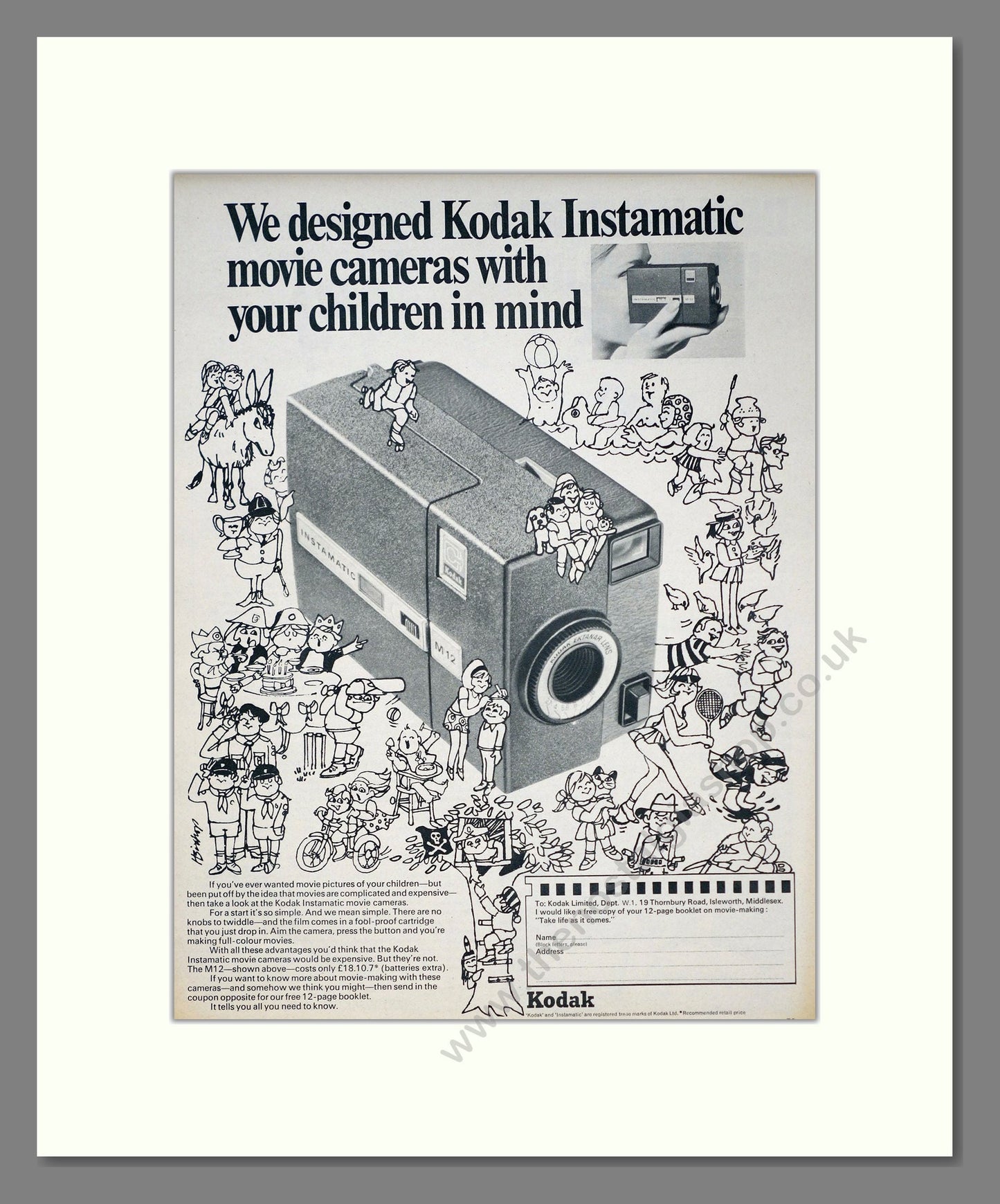 Kodak - Instamatic. Vintage Advert 1969 (ref AD303100)
