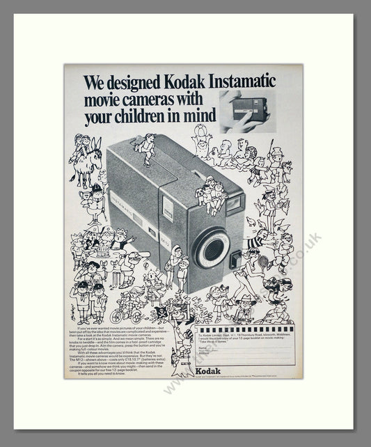 Kodak - Instamatic. Vintage Advert 1969 (ref AD303100)