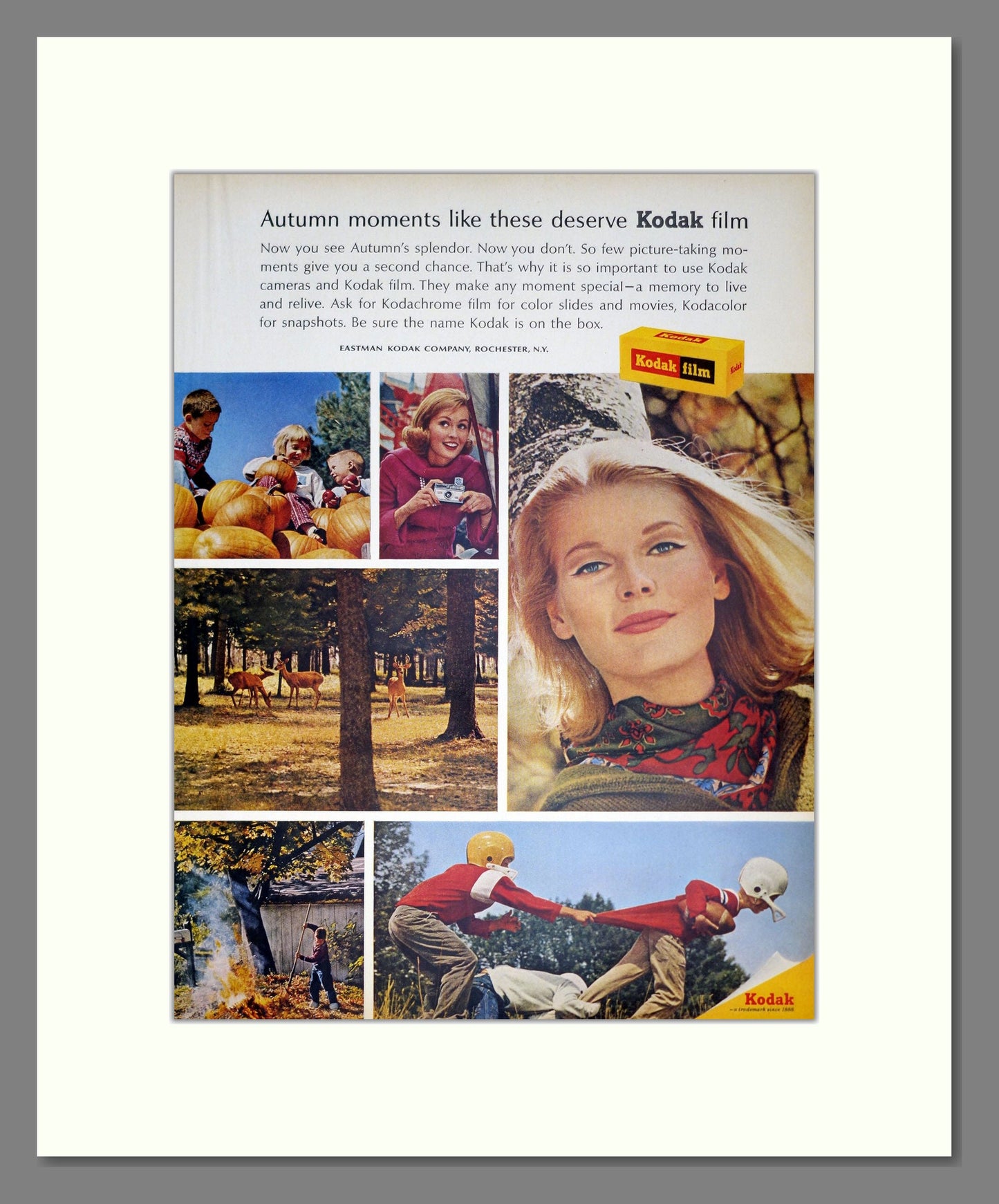 Kodak - Kodachrome. Vintage Advert 1965 (ref AD303114)