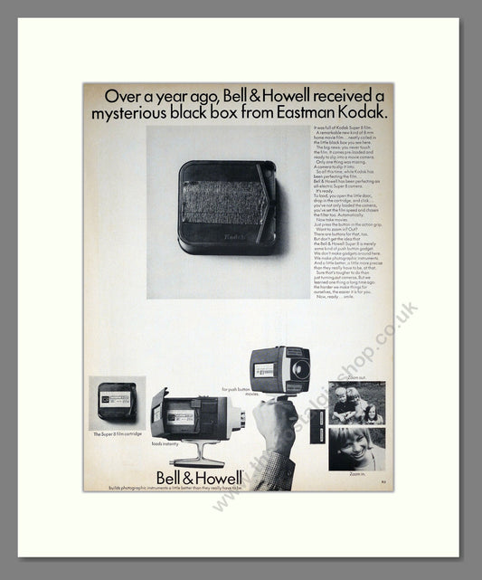 Bell And Howell - Super 8 Camera. Vintage Advert 1965 (ref AD303116)