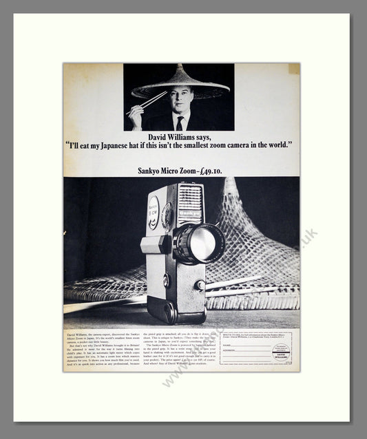Sankyo - Micro Zoom. Vintage Advert 1966 (ref AD303122)