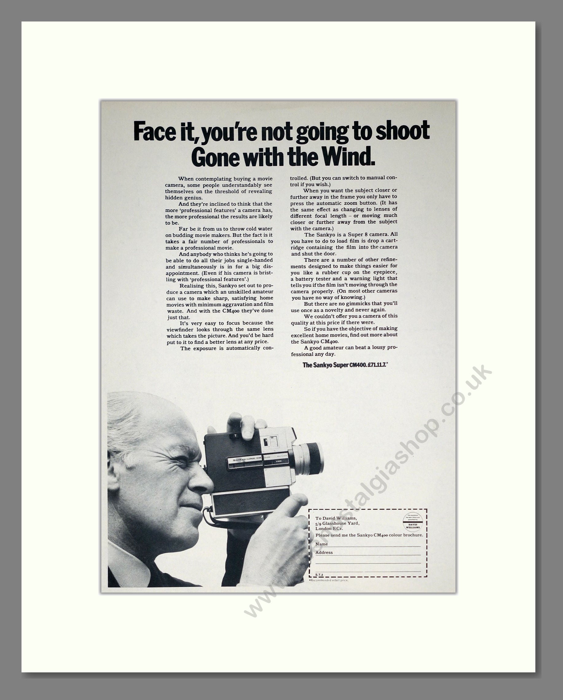 Sankyo - Super CM400. Vintage Advert 1969 (ref AD303123)