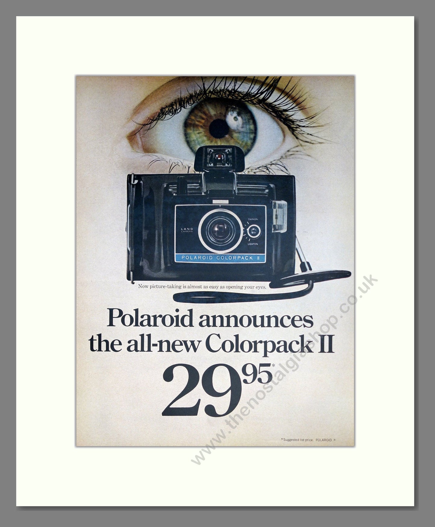 Polaroid Colorpack Vintage Advert 1969 (ref AD303141) – The