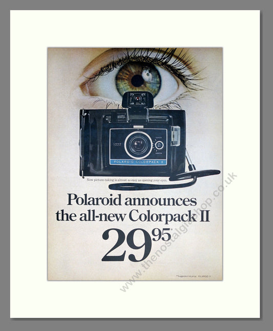 Polaroid - Colorpack II. Vintage Advert 1969 (ref AD303141)