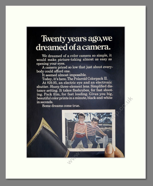 Polaroid - Colorpack II. Vintage Advert 1969 (ref AD303152)