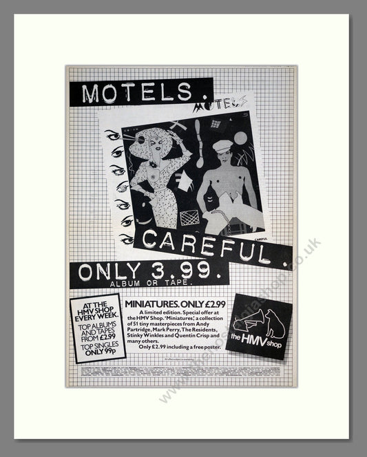 Motels - Careful. Vintage Advert 1980 (ref AD19754)