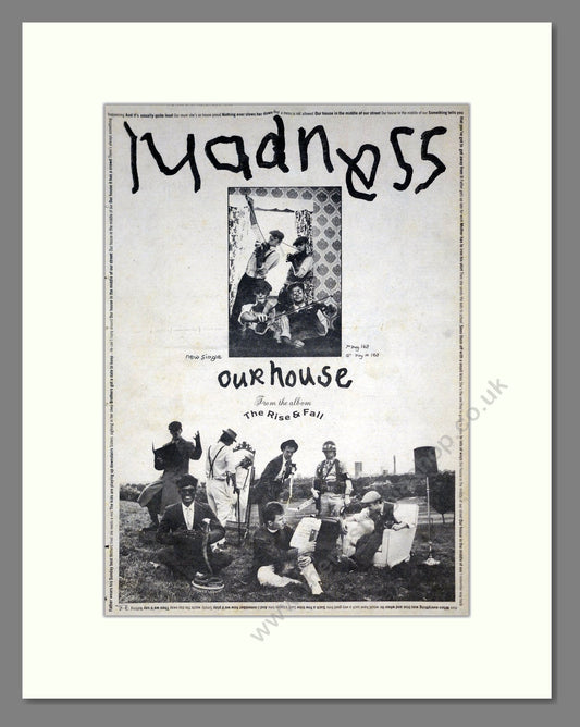 Madness - Our House. Vintage Advert 1982 (ref AD19790)