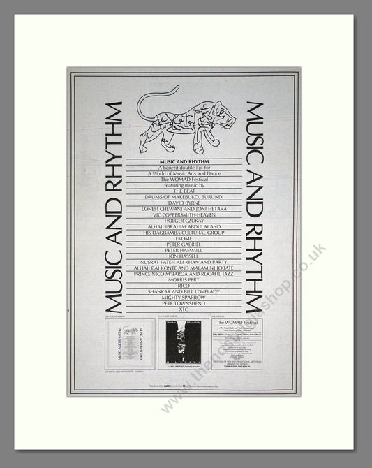 Music And Rhythm - Double Charity Album. Vintage Advert 1982 (ref AD19792)