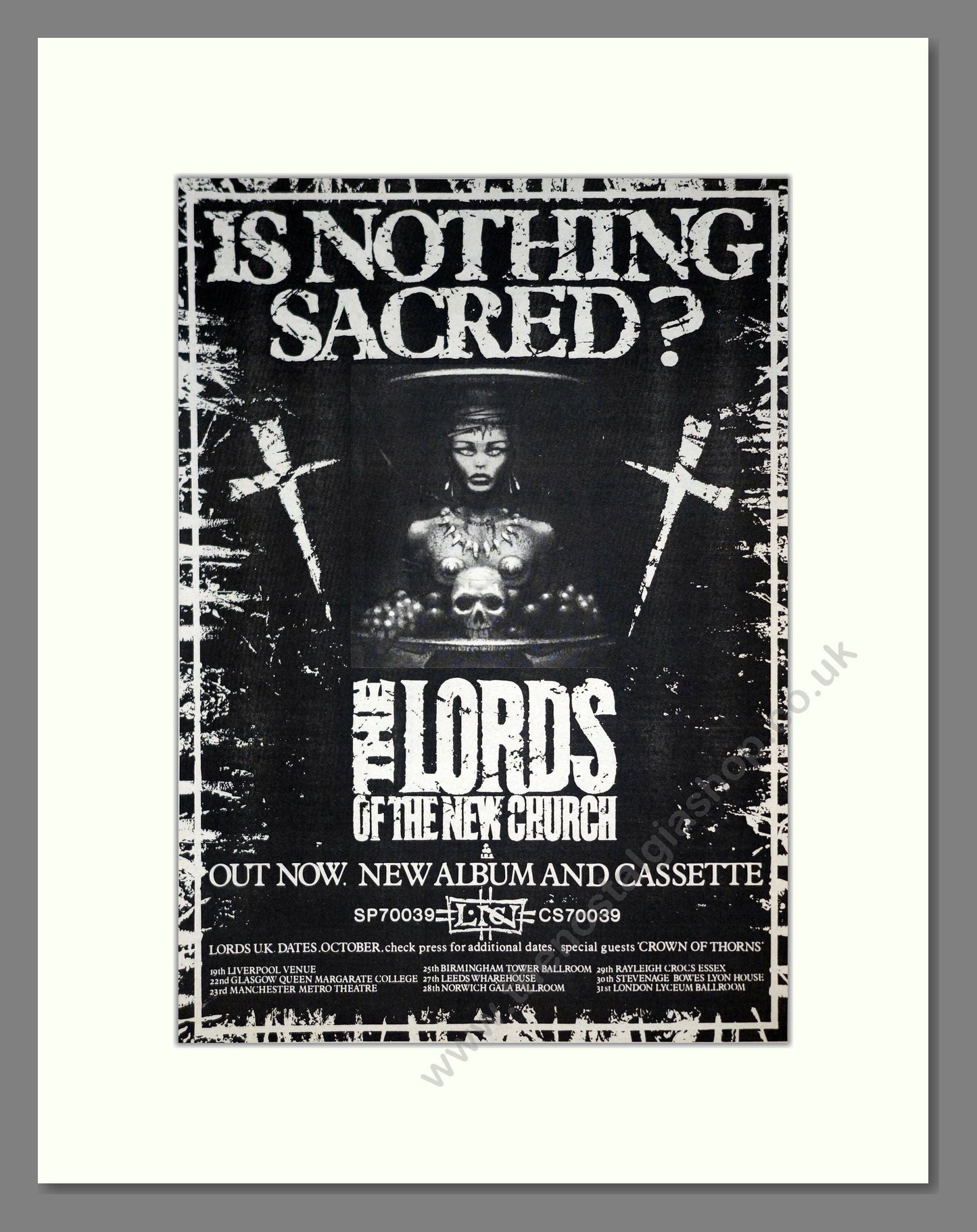 Lords Of The New Church (The) - Is Nothing Sacred?. Vintage Advert 1983 (ref AD19817)