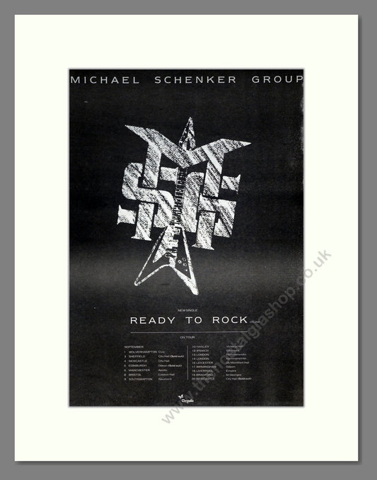 Michael Schenker Group - Ready To Rock. Vintage Advert 1981 (ref AD19829)