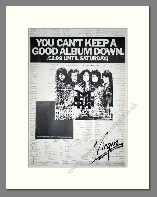 Michael Schenker Group - MSG Album. Vintage Advert 1981 (ref AD19830)