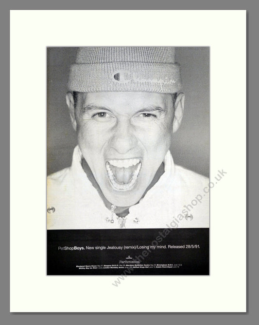 Pet Shop Boys - Jealousy. Vintage Advert 1991 (ref AD19836)