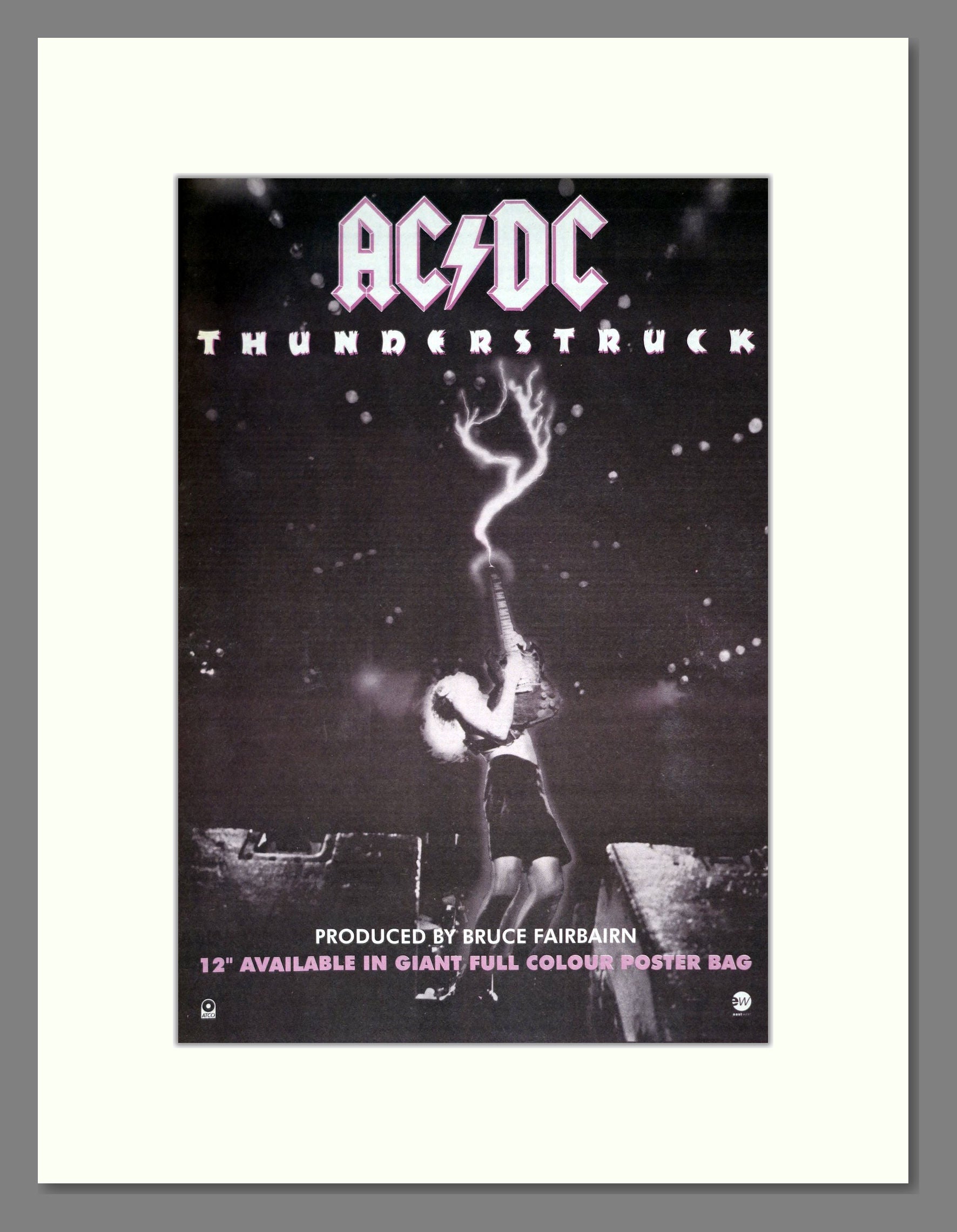 AC DC - Thunderstruck. Vintage Advert 1990 (ref AD19845) – The ...