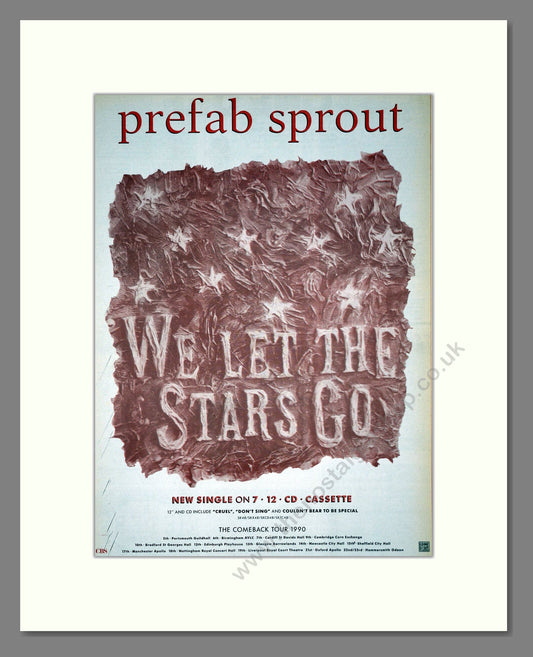 Prefab Sprout - We Let The Stars Go. Vintage Advert 1990 (ref AD19882)