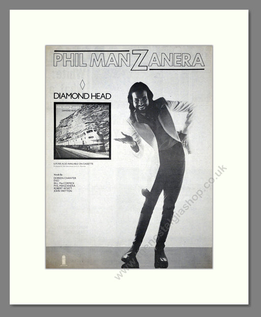 Phil Manzanera - Diamond Head. Vintage Advert 1975 (ref AD19948)