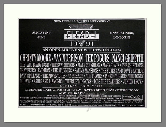 Fleadh 1991 - Line Up. Vintage Advert 1991 (ref AD63167)