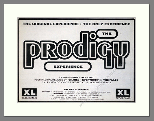 Prodigy (The) - The Prodigy Experience. Vintage Advert 1992 (ref AD63173)