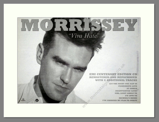 Morrissey - Viva Hate. Vintage Advert 1997 (ref AD63202)