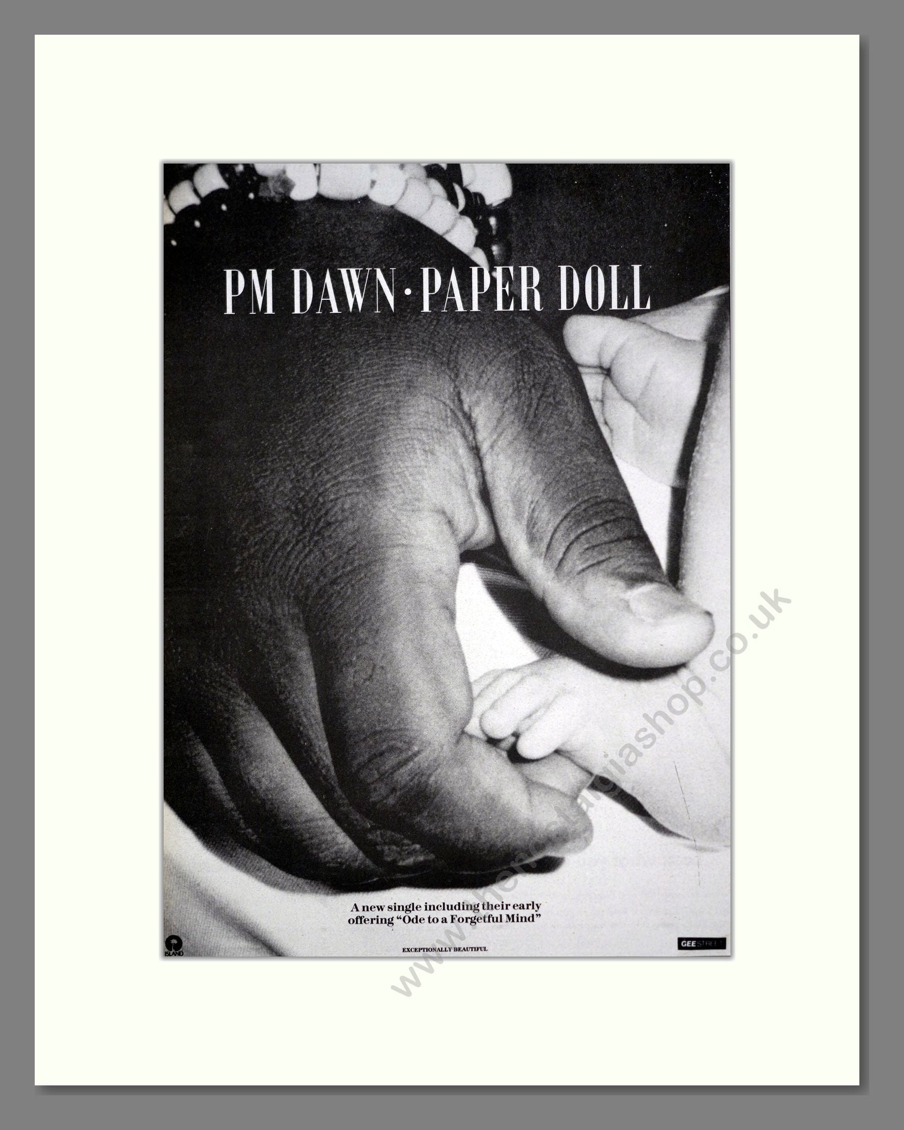PM Dawn - Paper Doll. Vintage Advert 1991 (ref AD20040)