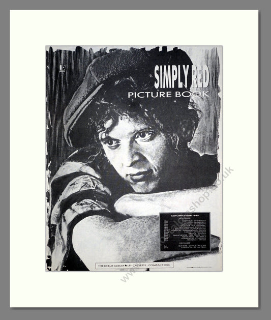 Simply Red - Picture Book. Vintage Advert 1985 (ref AD20091)