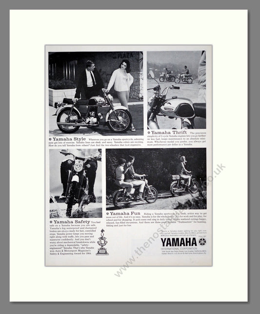 Yamaha - Style Safety Thrift Fun. Vintage Advert 1964 (ref AD303376)