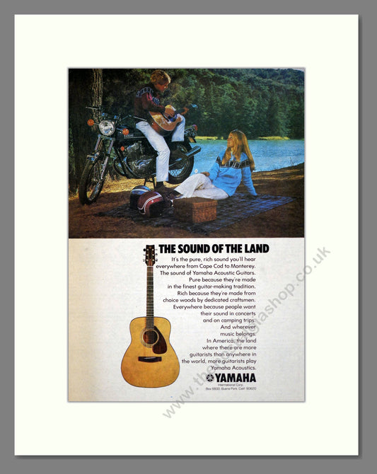 Yamaha - The Sound Of The Land. Vintage Advert 1974 (ref AD303379)