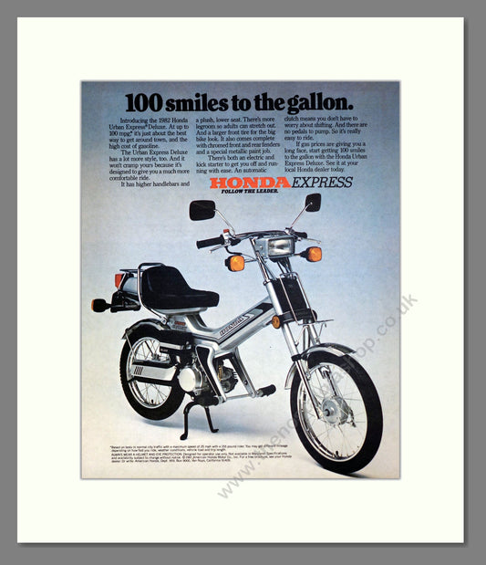 Honda - Express. Vintage Advert 1982 (ref AD303388)