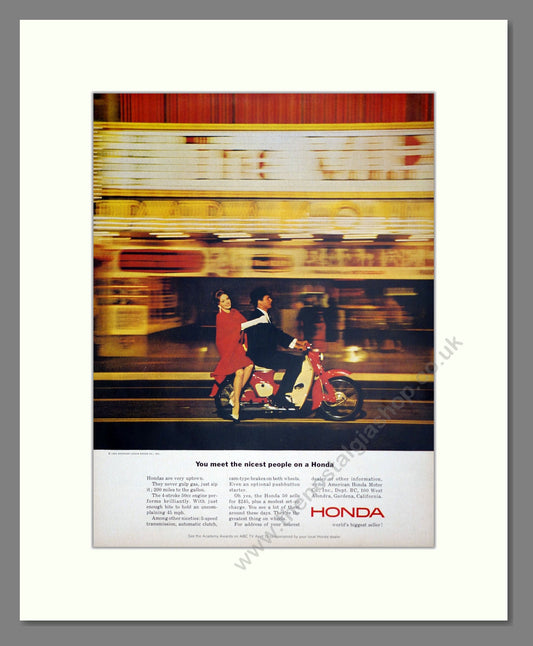Honda - You Meet The Nicest People On A Honda. Vintage Advert 1964 (ref AD303400)