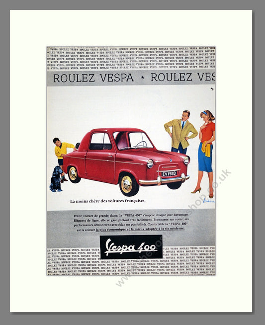 Vespa - Vespa 400 Car. Vintage Advert 1959 (ref AD303409)