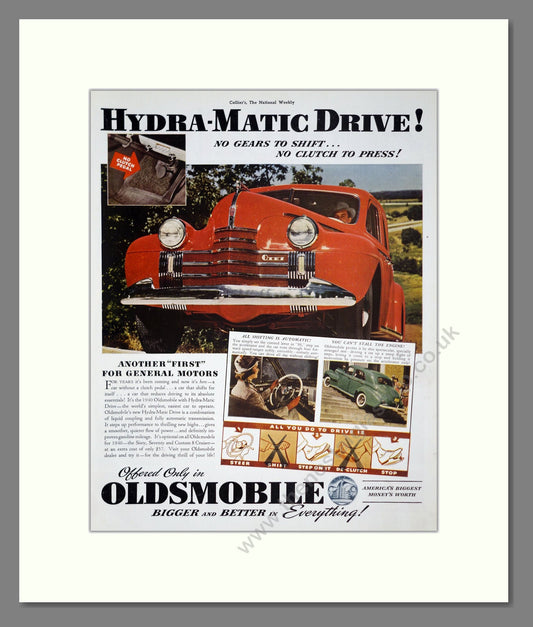 Oldsmobile - Hydra-Matic Drive. Vintage Advert 1939 (ref AD303261)