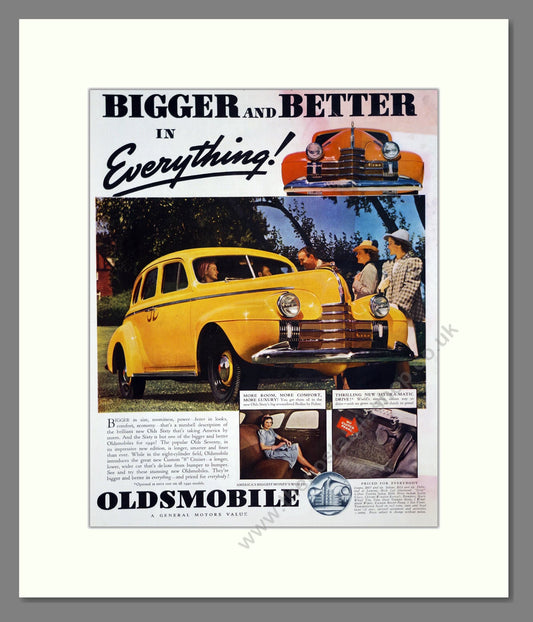 Oldsmobile - Bigger And Better. Vintage Advert 1939 (ref AD303263)