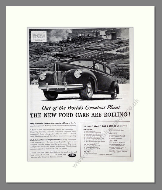 Ford - World's Greatest Plant . Vintage Advert 1939 (ref AD303285)