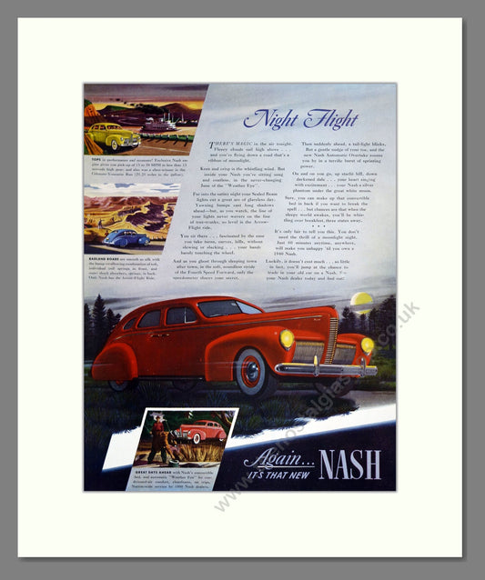 Nash - Night Flight. Vintage Advert 1939 (ref AD303298)