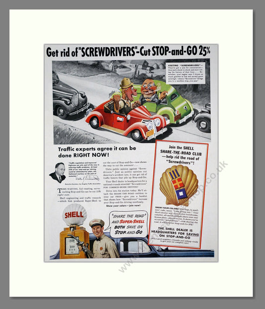 Shell - Share The Road Club. Vintage Advert 1939 (ref AD303311)