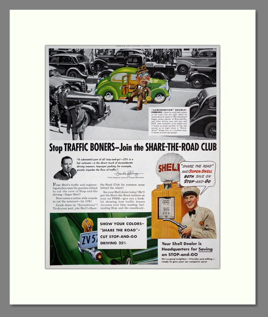 Shell - Share The Road Club. Vintage Advert 1939 (ref AD303313)