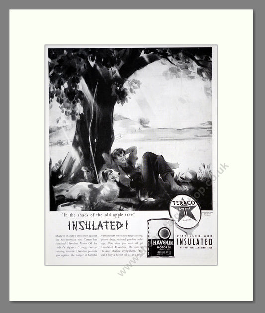 Texaco - Havoline Motor Oil. Vintage Advert 1939 (ref AD303316)