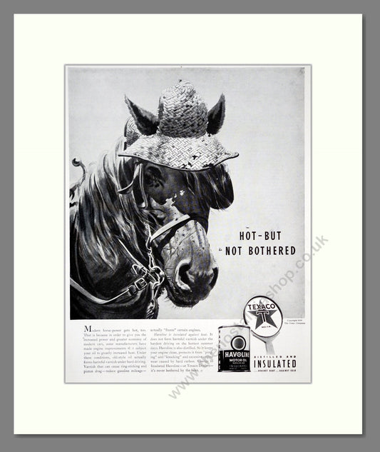 Texaco - Havoline Motor Oil. Vintage Advert 1939 (ref AD303318)