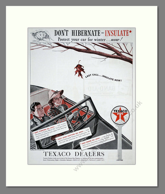 Texaco - Havoline Motor Oil. Vintage Advert 1939 (ref AD303319)