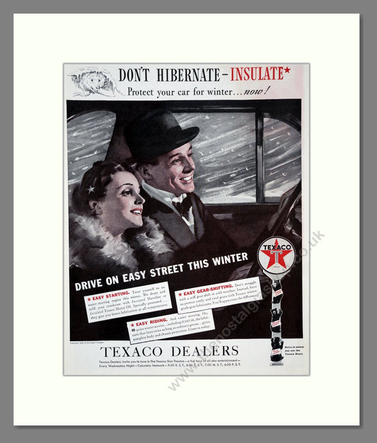 Texaco - Havoline Motor Oil. Vintage Advert 1939 (ref AD303320)