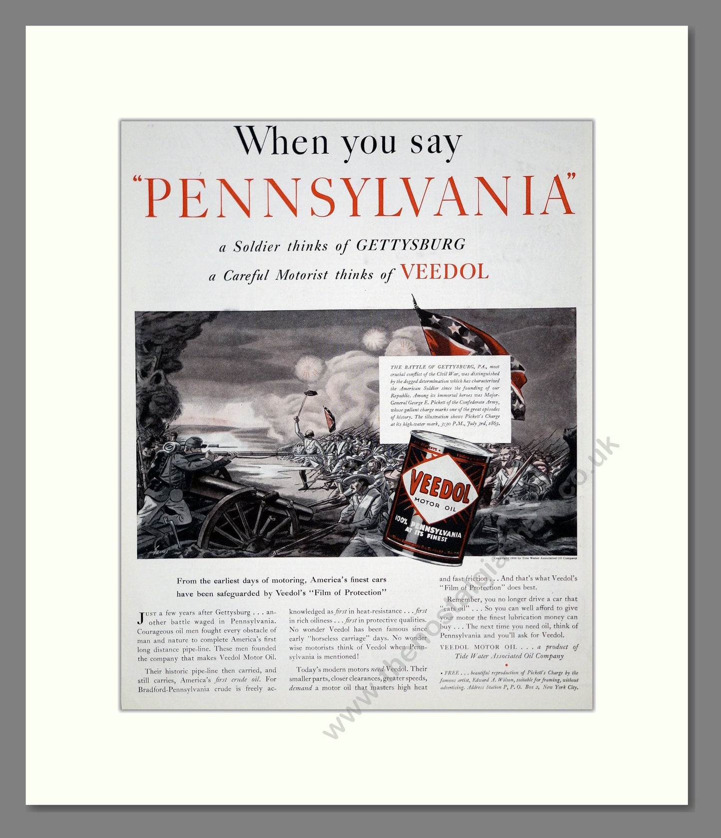 Veedol - Motor Oil. Vintage Advert 1939 (ref AD303326)