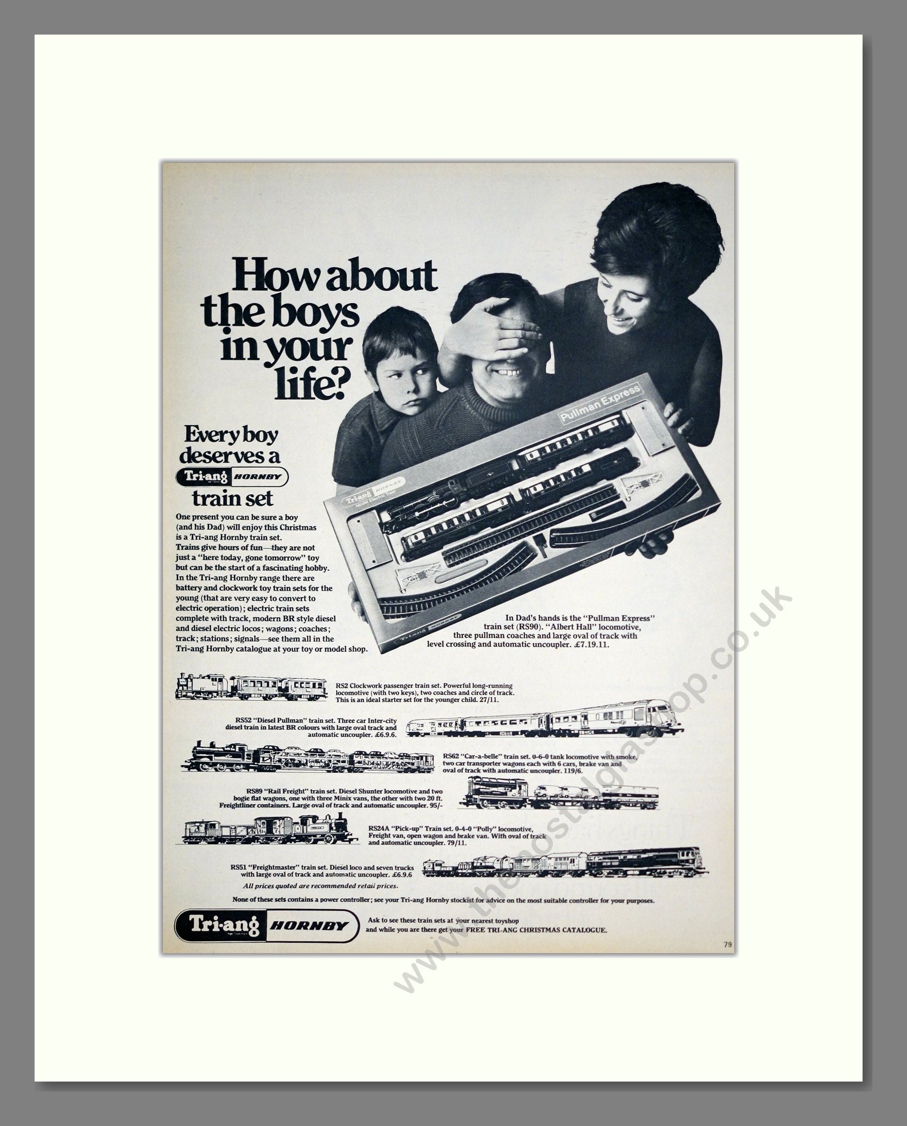 Tri-ang - Train Set. Vintage Advert 1969 (ref AD303248)