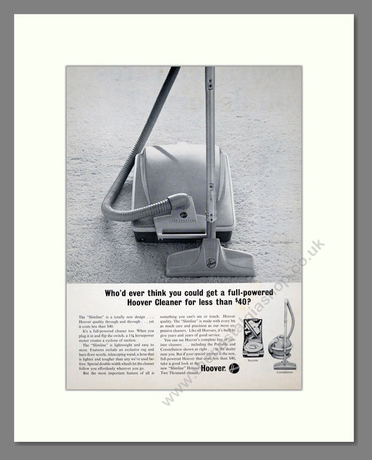 Hoover - Slimline. Vintage Advert 1964 (ref AD303205)