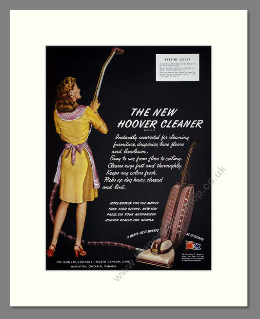 Hoover - The New Hoover Cleaner. Vintage Advert 1945 (ref AD303207)