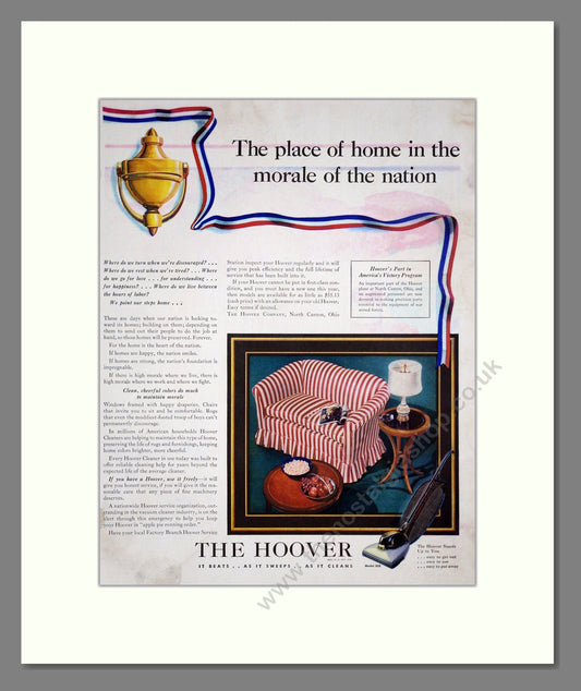 Hoover - Morale Of The Nation. Vintage Advert 1942 (ref AD303214)