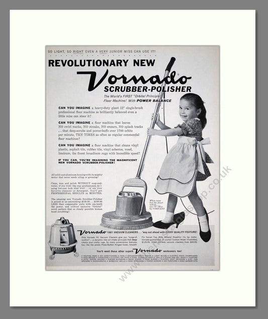 Vornado - Scrubber Polisher. Vintage Advert 1960 (ref AD303231)