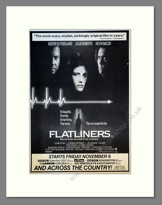 Flatliners. 1990 Original Advert (ref AD63360)
