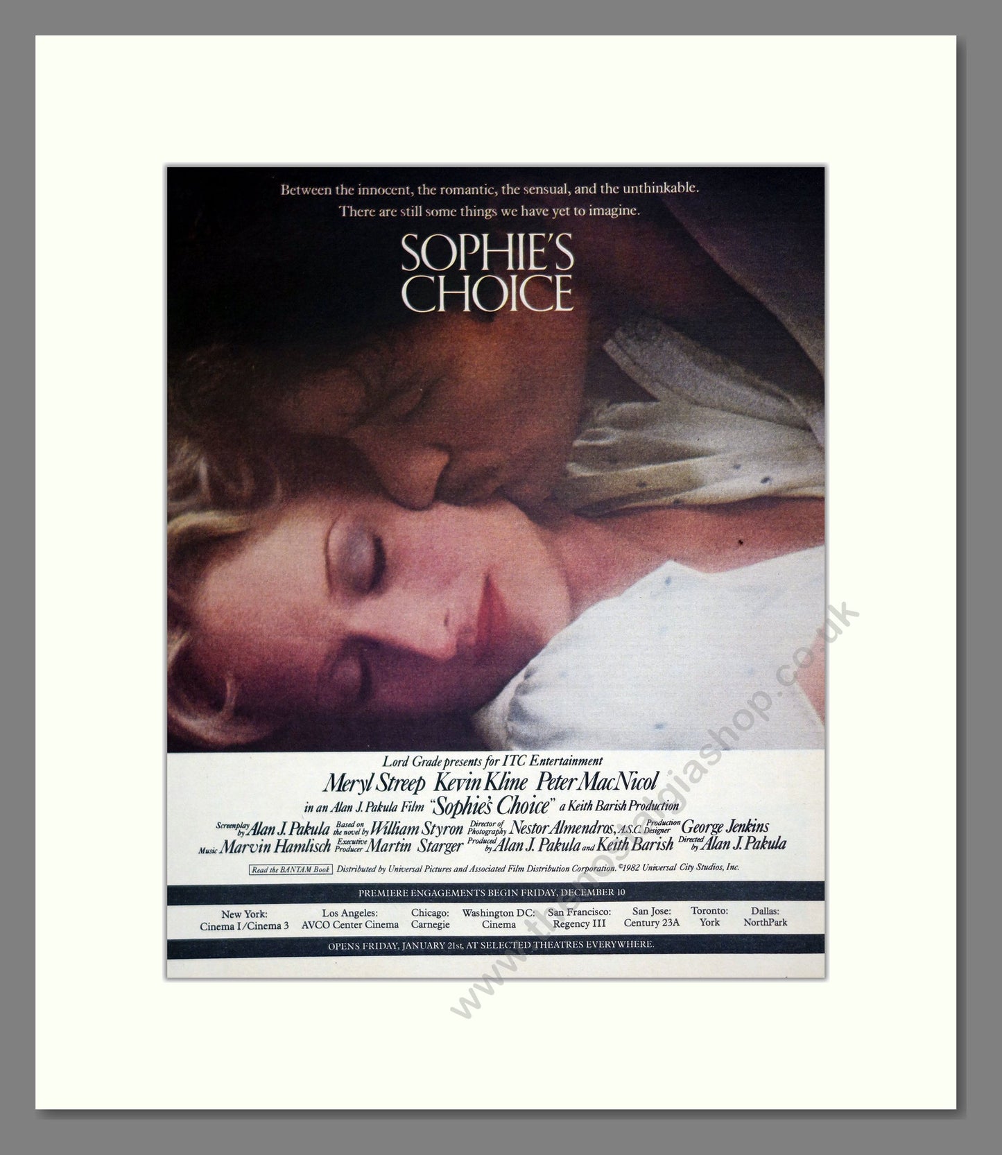 Sophie's Choice. Vintage Advert 1982 (ref AD303157)