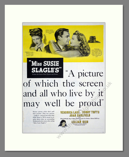 Miss Susie Slagle's. Vintage Advert 1946 (ref AD303160)
