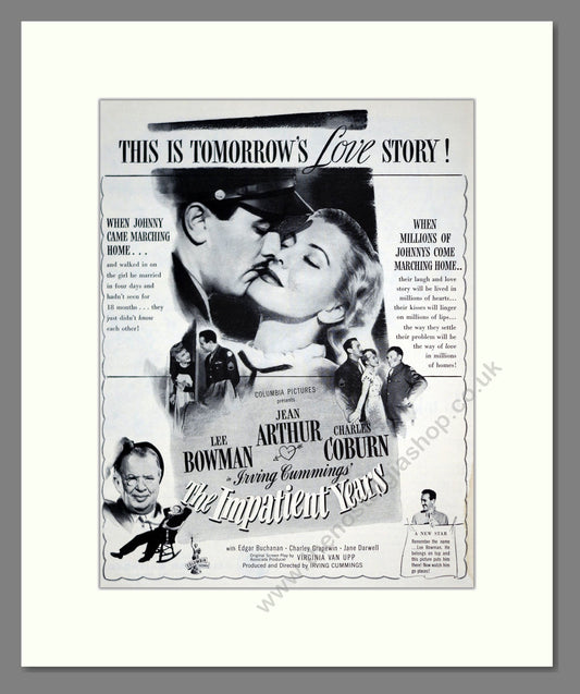The Impatient Years. Vintage Advert 1944 (ref AD303166)